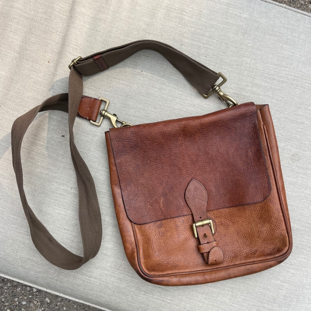 Vintage Mulberry Crossbody Leather Satchel